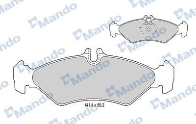 Колодки тормозные MERCEDES Sprinter VW LT задние (4шт.) MANDO MBF015657 MANDO