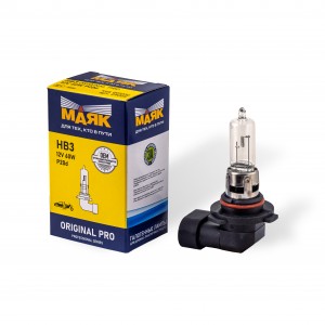 Лампа галогенная НB3 12V 60W "Маяк" Original Pro (P20d) 09005 MAYAK