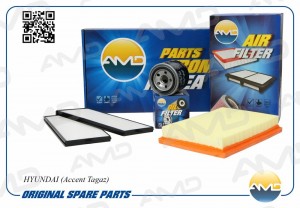 Комплект фильтров (масл.+возд.+салон.) HYUNDAI Accent Tagaz AMDSETF22 AMD.SETF22 AMD