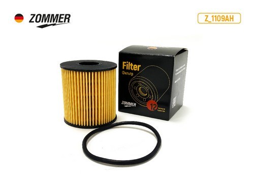 Фильтр масляный FORD Focus2, Focus3, C-max, Kuga, Mondeo, Transit; CITROEN CCros Z1109AH ZOMMER
