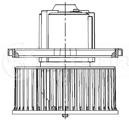 Вентилятор отопления для а/м Hyundai Porter (96-) LFh08B4 LFH08B4 LUZAR
