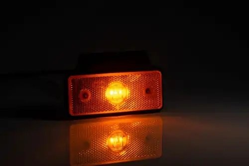 фонарь габаритный! жёлтого цвета, LED, с кронштейном, проводом 0,5м\ Universal MD013ZKLED FRISTOM