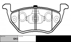 колодки дисковые задние!\ Ford Maverick 2.0/2.3/3.0 01>, Mazda Tribute 2.3/3.0 0 GK0206 CTR