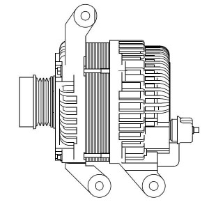 Генератор для а/м Ford Kuga (13-) 2.5i 150A (LG 1085) LG 1085 START VOLT