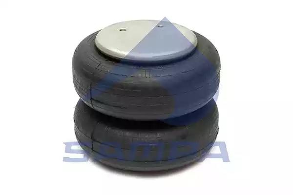 Пневморессора SAF (две секции) (2 шп. M10,1 отв. штуц. М12х1.5) SAMPA SP 55225-2P06 SAMPA
