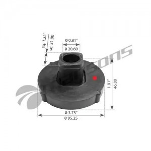 подушка двигателя! (мр) задняя нижняя левая/правая DD FRL 360053 MANSONS