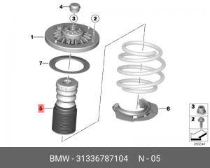 отбойник амортизатора пер.!\ BMW F25 31 33 6 787 104 BMW