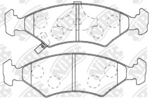 Колодки тормозные KIA Shuma (-01),Sephia (-97) передние (4шт.) NIBK PN0051 NIBK