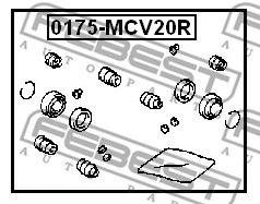 Ремкомплект тормозного суппорта 0175-MCV20R 0175-MCV20R FEBEST