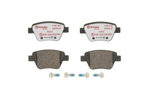 Колодки тормозные VW Golf 6,Jetta AUDI A1,A3 SKODA Octavia,Superb (10-) задние ( P85114X BREMBO
