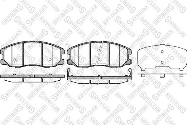 1261 12 !колодки дисковые п.\ Opel Antara, Chevrolet Captiva 2.0/2.0CDTi/2.4/3.2 001-094B-SX STELLOX
