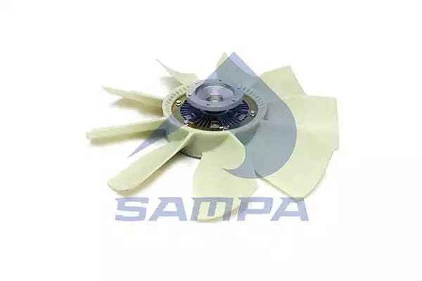 Вискомуфта SCANIA 3 series (87-) привода вентилятора (с крыльчаткой) SAMPA 041402 SAMPA