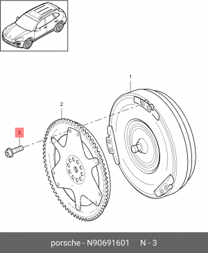 болт гидротрансформатора! M10x17x1\ VW Passat 00-05 N 906 916 01 VAG