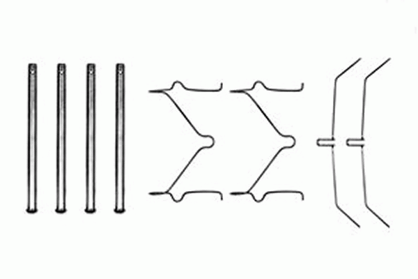 ремк-т торм.колодок пер.\ Toyota Hi-Lux/Land Cruiser 2.0/2.4i 4WD 86-96 PFK208 TRW