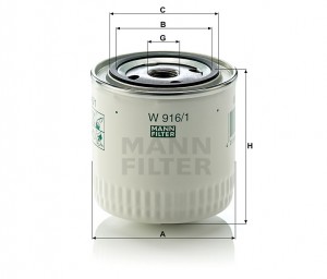 Фильтр масляный W916/1 W916/1 MANN FILTER