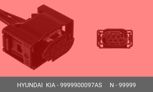 Разъем для жгута электропроводов 12в 9999900097AS HYUNDAI KIA