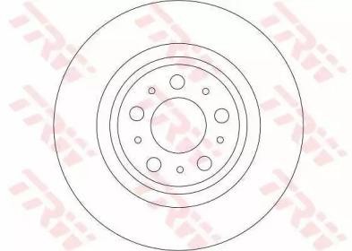 Диск тормозной задний VOLVO XC90 DF4338 DF4338 TRW