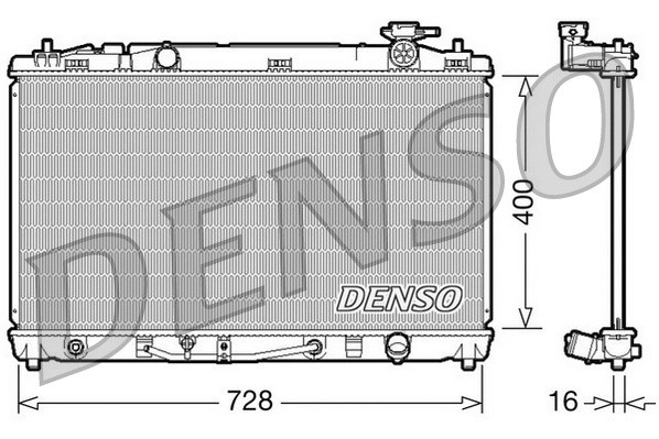 Радиатор [728x400] DRM50042 DENSO