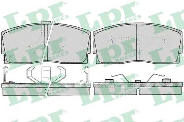 Комплект тормозных колодок 05P055 05P055 LPR