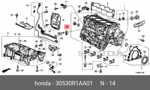 Датчик детонационного сгорания  30530R1AA01 30530R1AA01 HONDA