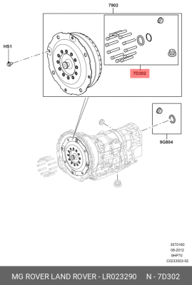сальник гидротрансформатора АКПП!\ Land Rover Discovery/Range Rover/Range Rover  LR023290 LAND ROVER