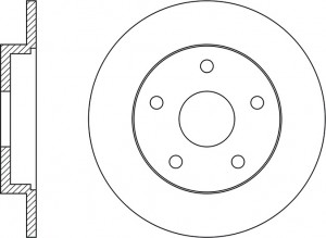 Диск тормозной FORD FOCUS 2010 RN51002 RN51002 NIBK