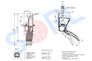 Педаль газа SHACMAN электр. (DZ97189570483) (SORL)!!!! 11082800010 SORL
