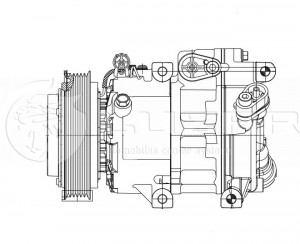 Компрессор кондиц. для а/м Kia CEED/i30 (07-)/Hyundai Elantra HD (06-) LCAC08H1 LCAC08H1 LUZAR
