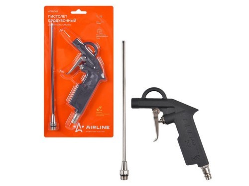 Пистолет продувочный с насадкой 215мм /AIRLINE/ ATBU002 AIRLINE