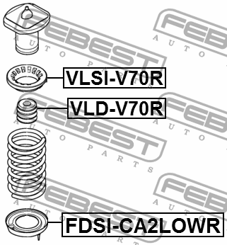 XC70 CROSS COUNTRY (2007>) VLSI-V70R FEBEST