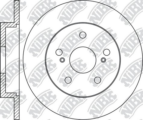 Диск тормозной TOYOTA CAMRY V70/RAV 4 18-/LEXUS NX 14-  RN1445 RN1445 NIBK