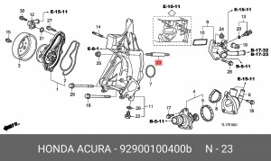 92900100400B ШПИЛЬКА 10X40 92900100400B HONDA