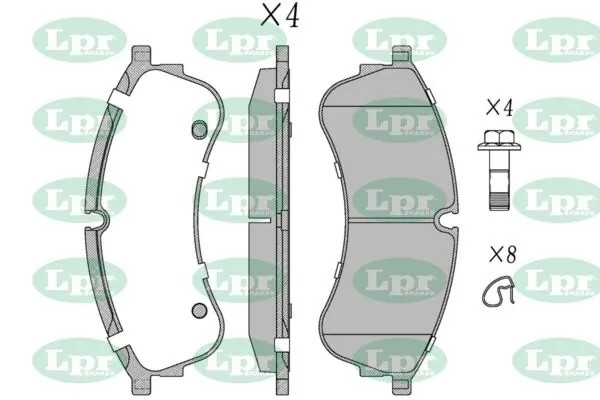 Колодки тормозные VW CRAFTER 16- передние 05P2063 05P2063 LPR