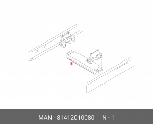 Кронштейн КПП 81412010080 MAN