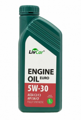 Масло моторное LIVCAR ENGINE OIL EURO 5W-30 ACEA C2/3 API SN/CF (1л) LC7110530-0 LC7110530001 LIVCAR