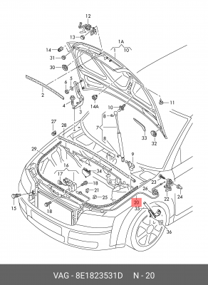 A4 [B6] (2000-2004) 8E1 823 531 D VAG