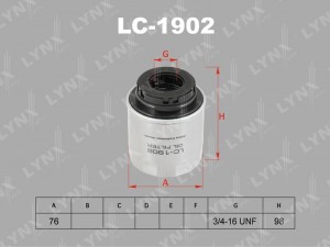 AUDI A3/SEAT IBIZA/SKODA OCTAVIA/VW PASSAT LC-1902 LYNXAUTO