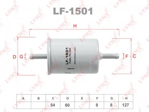 Фильтр топливный подходит для AUDI RS6 02-05, CITROEN AX 1.0-1.4 98/BX 1.1-1.9 9 LF-1501 LYNXAUTO