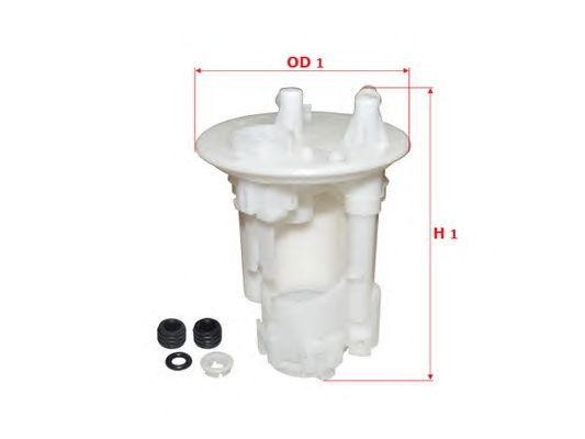 фильтр топливный !\ Honda Accord/Civic/CR-V/HR-V 1.4-2.2i 16V 94> FS1610 SAKURA