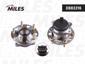 Ступица с подшипником HYUNDAI SONATA/TUCSON /KIA /OPTIMA/SPORTAGE 15- зад. DB833 DB83316 MILES