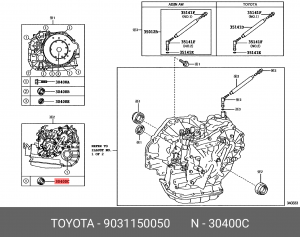 Сальник L TOYOTA 9031150050 90311-50050 TOYOTA