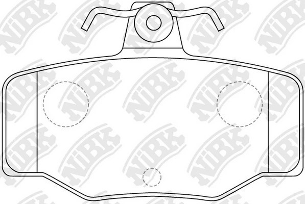 Колодки задние (NISSAN ALMERA N16, PRIMERA P10-11) PN2214 PN2214 NIBK
