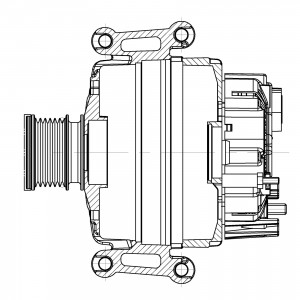 Генератор для а/м Mercedes-Benz E W212 (09-)/C W204 (07-) 1.8T 120A (LG 1525) LG1525 START VOLT