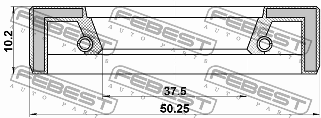 Сальник привода NISSAN NISSAN X-TRAIL T30 (компл-2шт) 95FAY-39501012X 95FAY-39501012X FEBEST