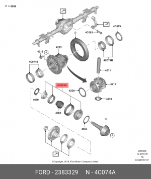 к-кт подшипников редуктора!\ Ford 2383329 FORD