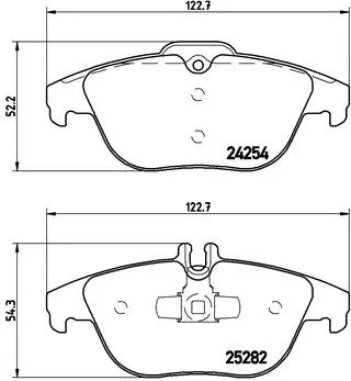 Колодки тормозные P50104 P50104 BREMBO