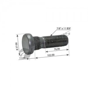 шпилька ступицы колеса! 7/8"x11 L=102x76mm Scania P/R-Ser. AD/ADA1300/ADA1100/13 100.064 MANSONS