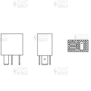Реле 24V 10A 5 конт. для а/м Volvo/Renault/Scania/IVECO/DAF/Mercedes-Benz (SCR 0 SCR 0157 START VOLT