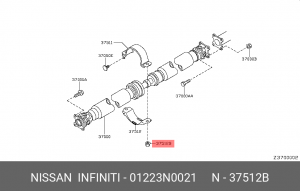 Гайка 01223-N0021 01223-N0021 NISSAN