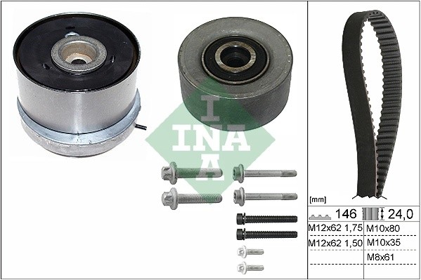 OPEL ASTRA H (2004-2009)/ CHEVROLET CRUZE (2009>) 1,6-1,8 530 0724 10 INA